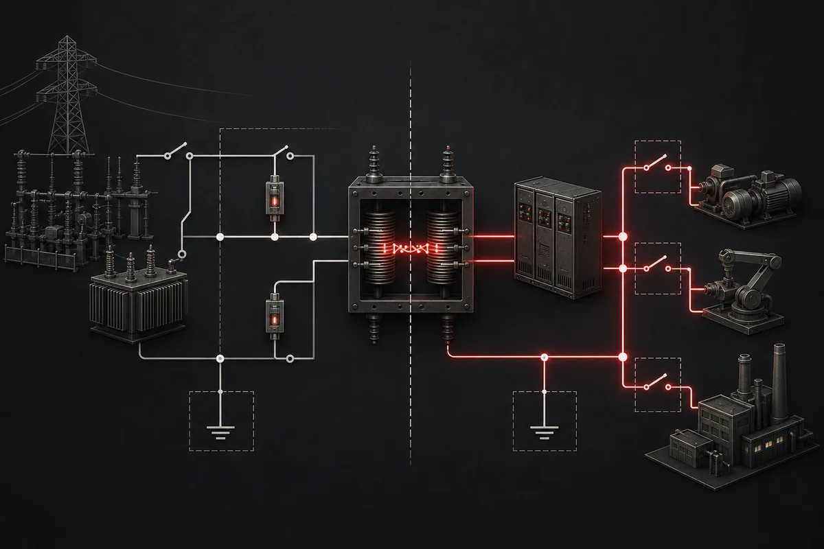 Why Galvanic Isolation Matters in Power-Utility Inverter Projects — conceptual engineering illustration